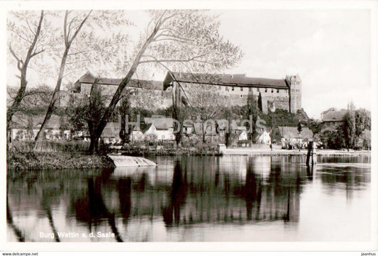 Burg Wettin a d Saale - old postcard - Germany - unused - JH Postcards