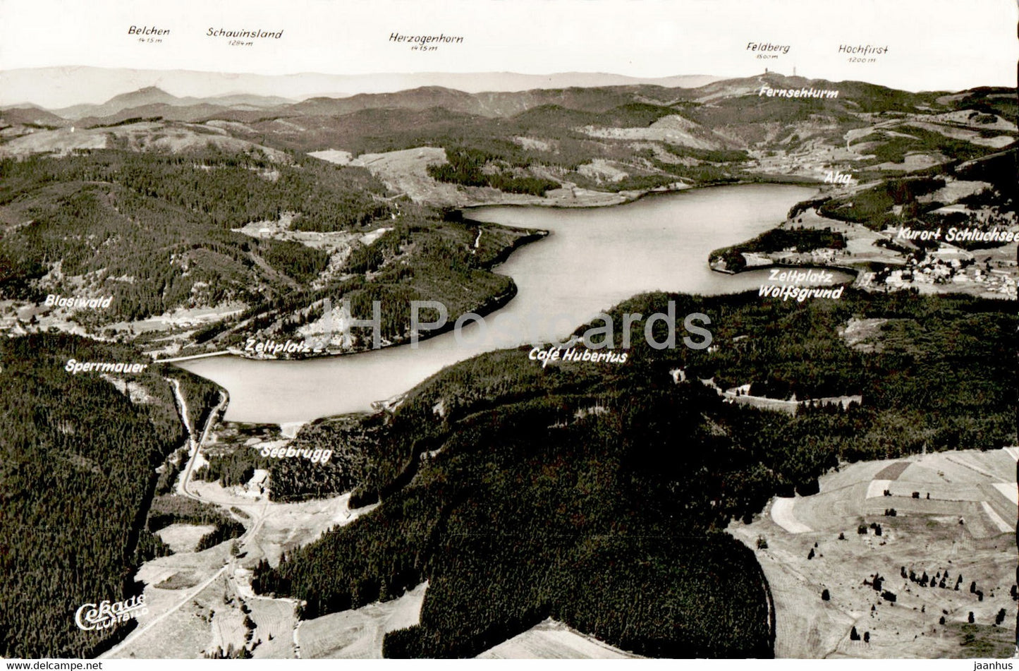 Hohenluftkurort Schluchsee - old postcard - Germany - unused - JH Postcards