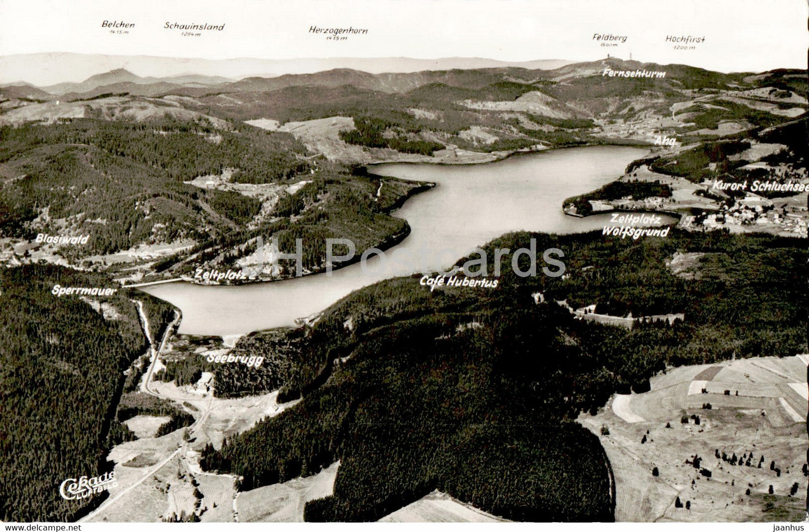 Hohenluftkurort Schluchsee - old postcard - Germany - unused - JH Postcards