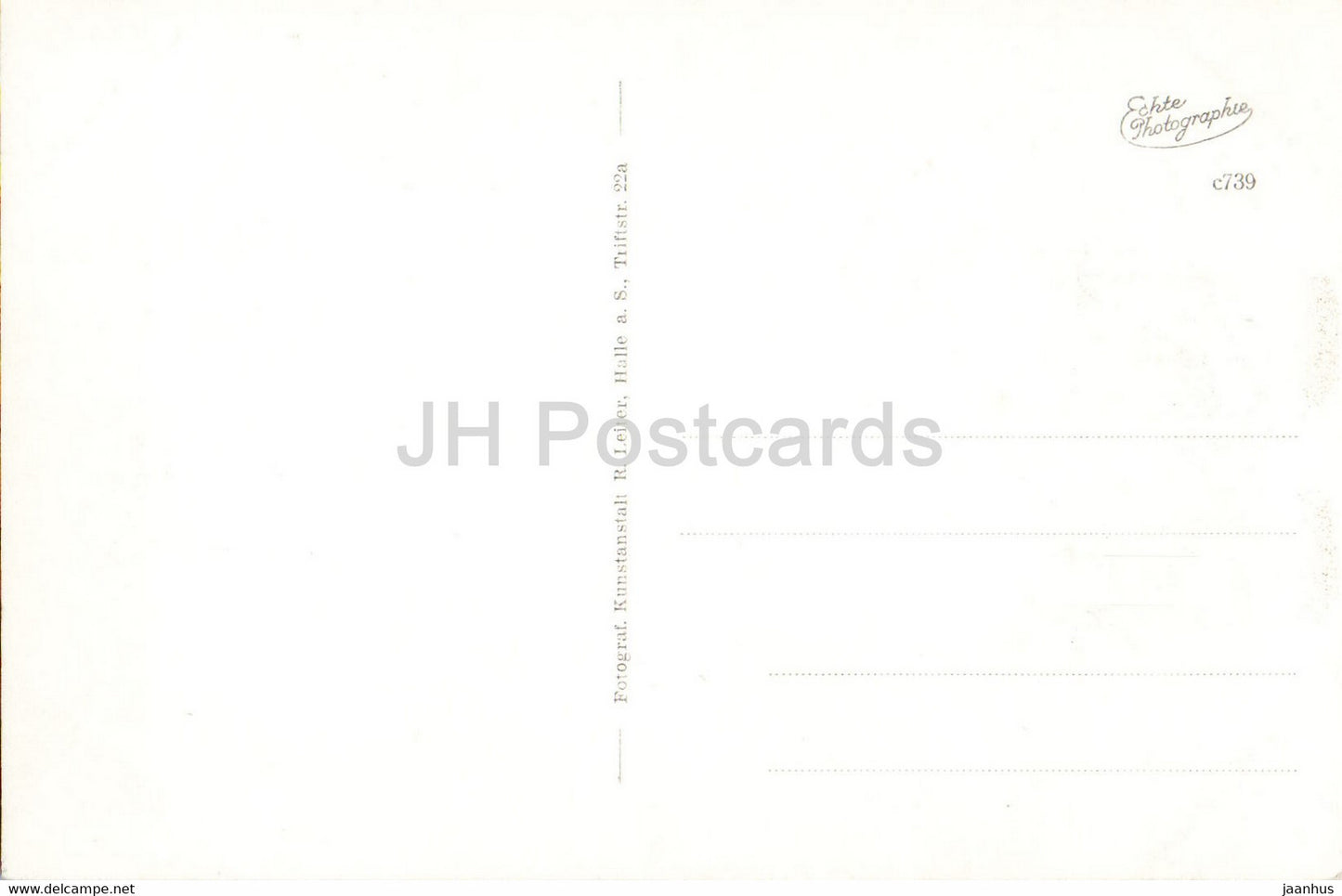 Burg Wettin a d Saale - old postcard - Germany - unused