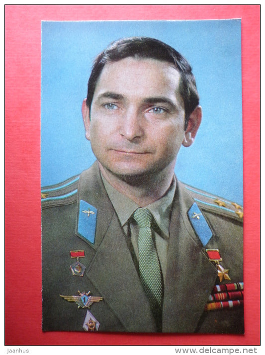 Valery Bykovsky , Vostok 5, Soyuz 22, Soyuz 31/29 - Soviet Cosmonaut - space - 1973 - Russia USSR -unused - JH Postcards