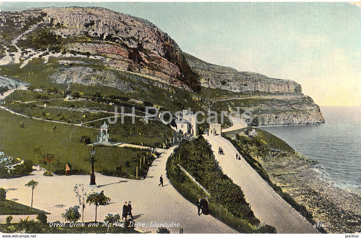 Great Orme and Marine Drive - Llandudno - old postcard - United Kingdom - Wales - unused - JH Postcards