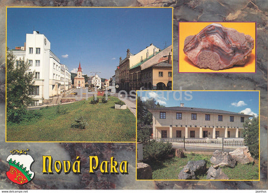 Nova Paka - minerals - town views - 2000 - Czech Republic - used - JH Postcards