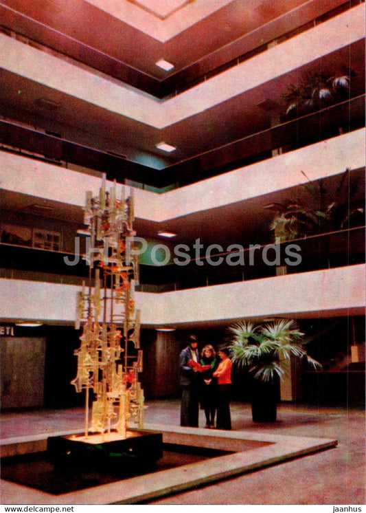 Kaunas - Stained Glass Composition in the Institute of Town Planning - 1979 - Lithuania USSR - unused - JH Postcards