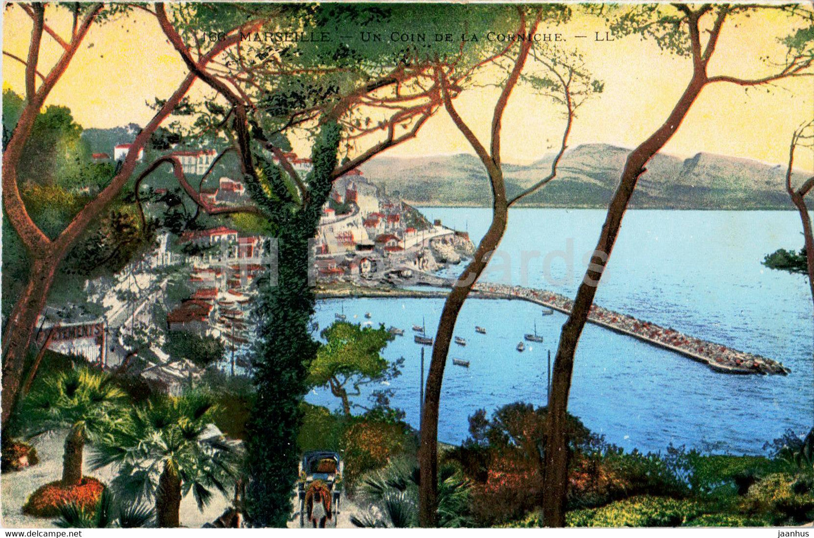 Marseille - Un Coin de la Corniche - 166 - old postcard - France - unused - JH Postcards