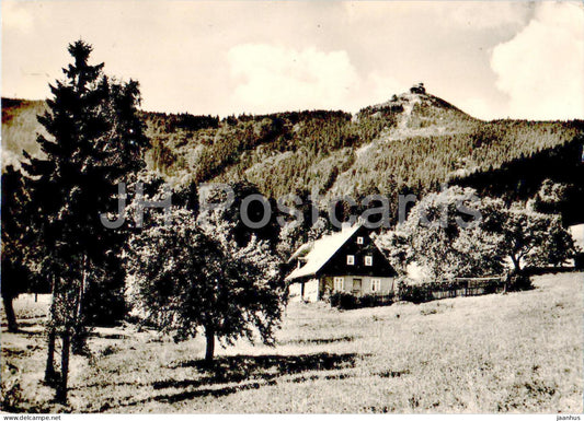 Jested - Typicka hora - horsky hotel - Typical mountain - mountain hotel - 1962 - Czech Repubic - Czechoslovakia - used - JH Postcards