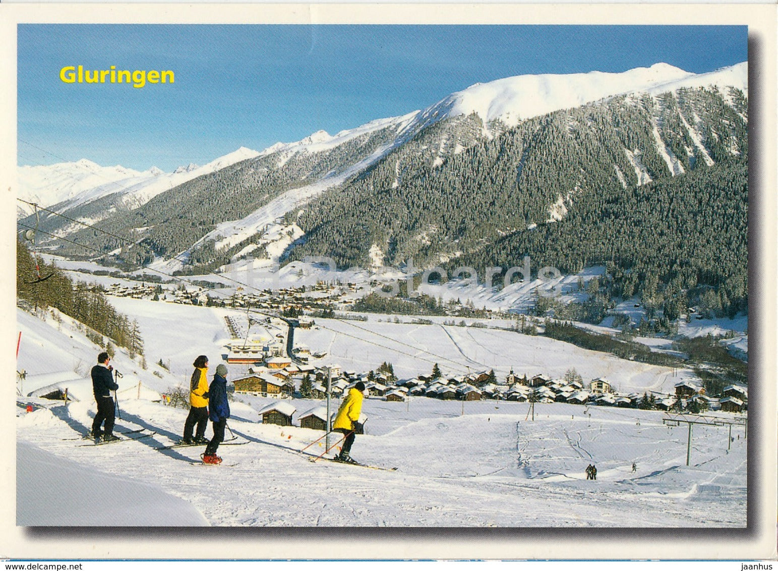 Gluringen 1336 m - ski resort - skiing - 43977 - 2010 - Switzerland - used - JH Postcards