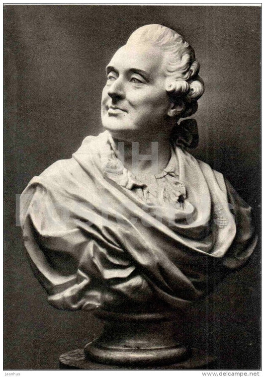 sculpture by F. Shubin - portrait of Golitsyn - russian art - unused - JH Postcards
