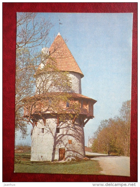 the ancient tower castle at Kiiu - Harju district - 1981 - Estonia USSR - unused - JH Postcards