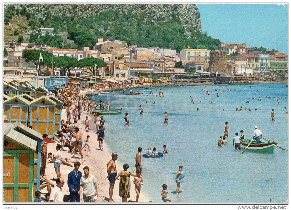 Spiaggia - Mondello - Palermo - Sicilia - 1289 - Italia - Italy - unused - JH Postcards