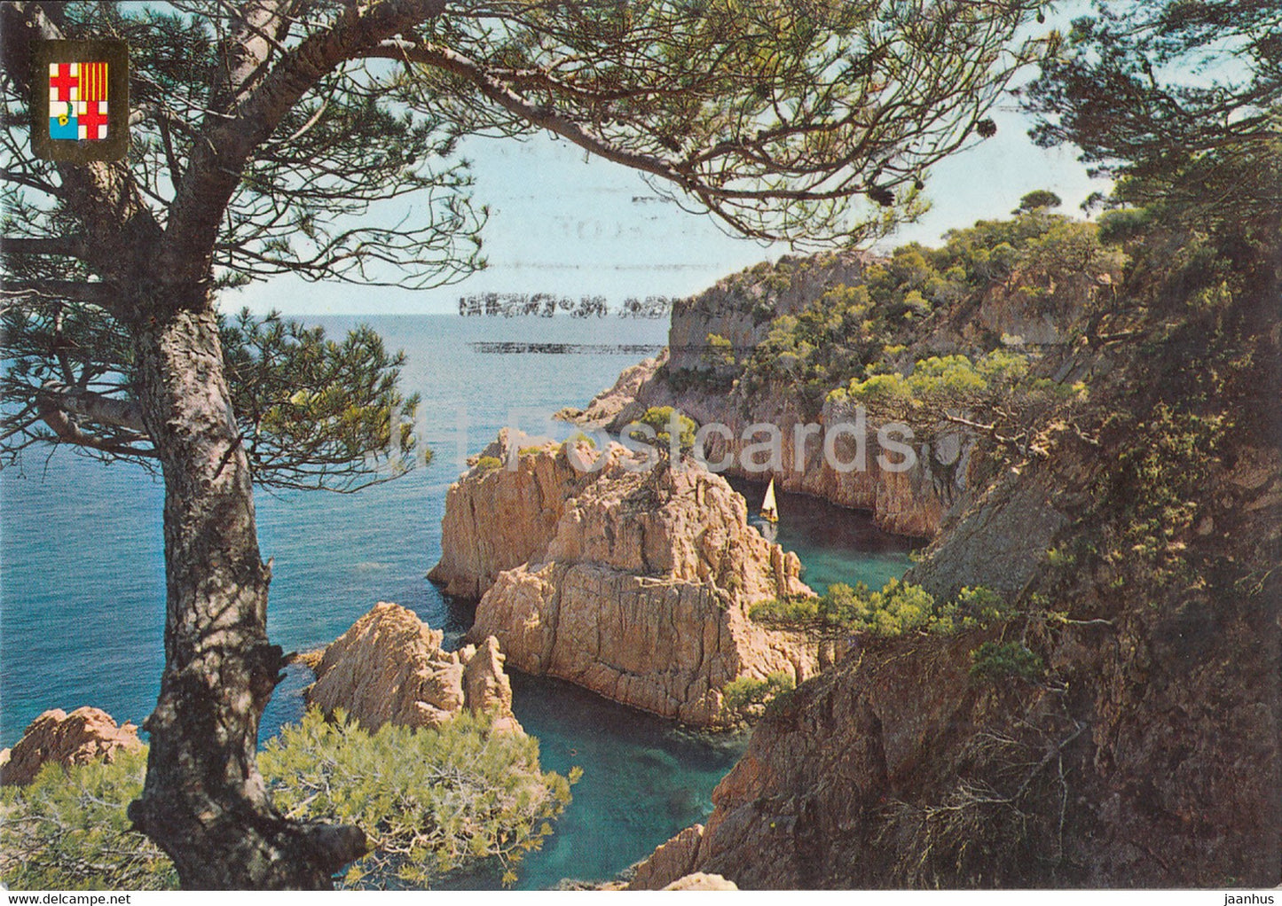 Sant Feliu de Guixols - Costa Brava - Cala Cap de Mort - small bay - 7 - Spain - used - JH Postcards