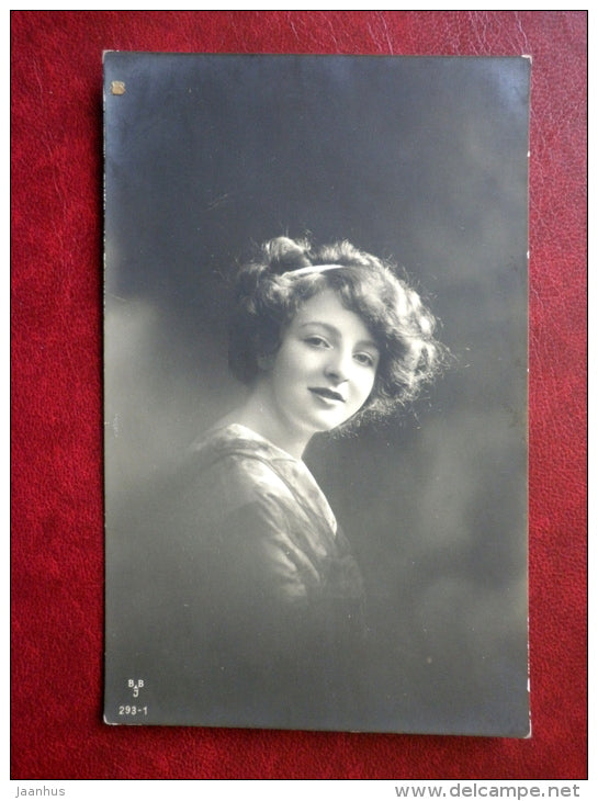 Lady - BBJ 293-1 - circulated in Tsarist Russia 1914 , Rappel , Estonia - used - JH Postcards