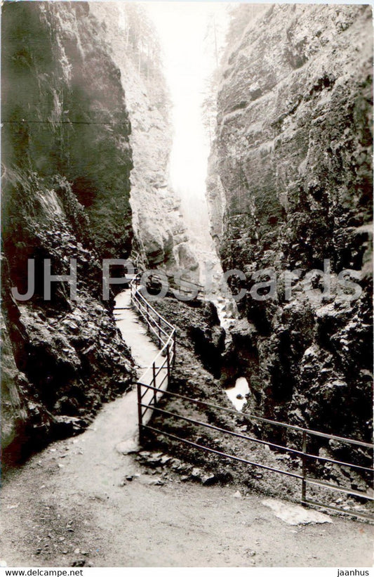 Breitachklamm - old postcard - 1956 - Germany - used - JH Postcards