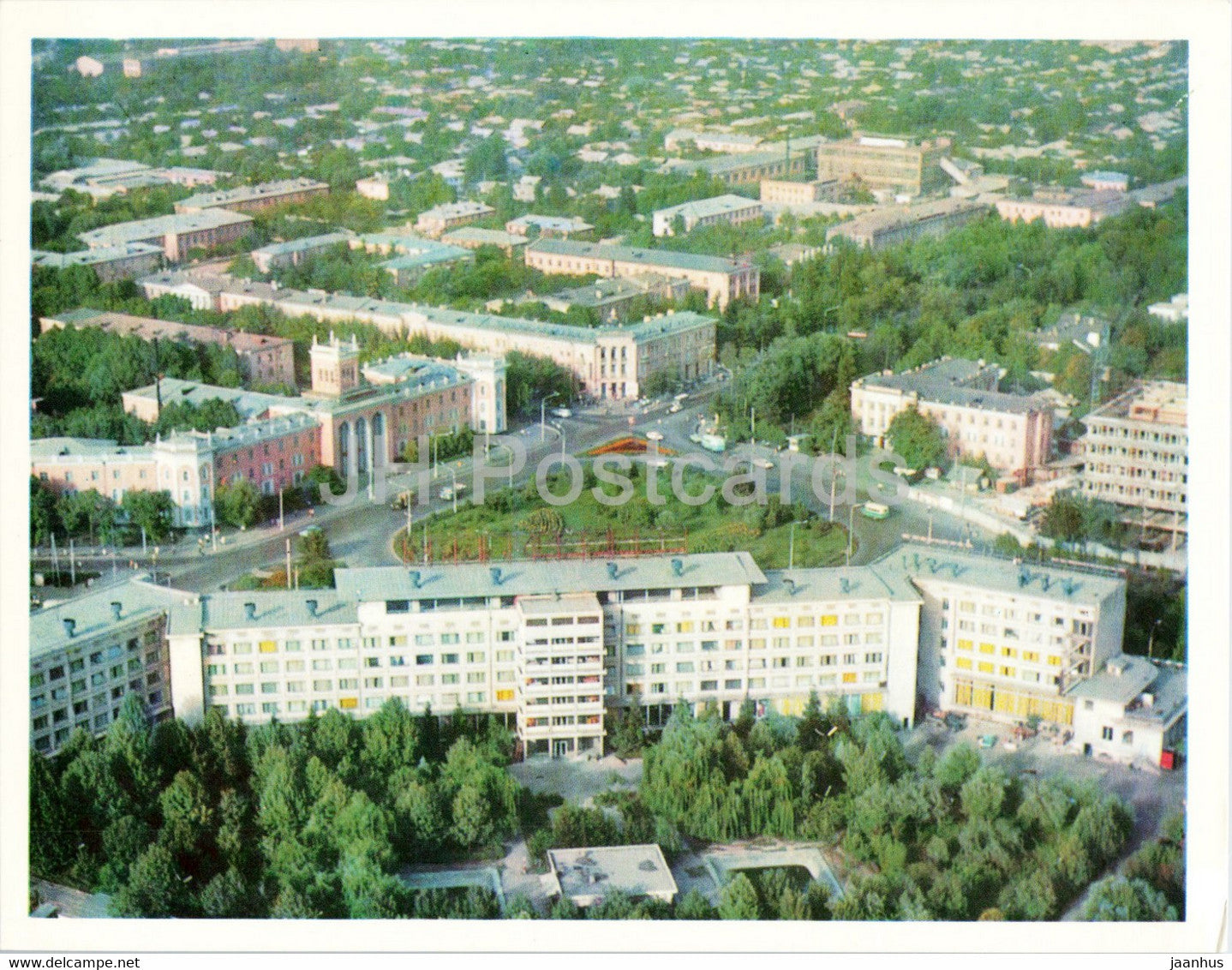 Dushanbe - panorama of the city - 1974 - Tajikistan USSR - unused - JH Postcards