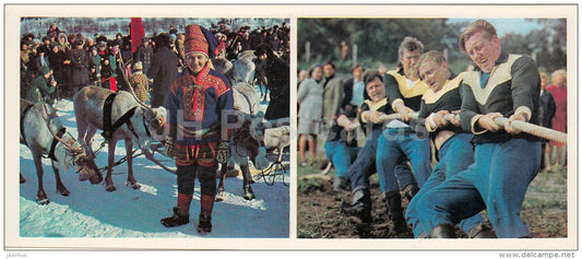 Reindeer Races - Tug of War - Olympic Venues - 1978 - Russia USSR - unused - JH Postcards