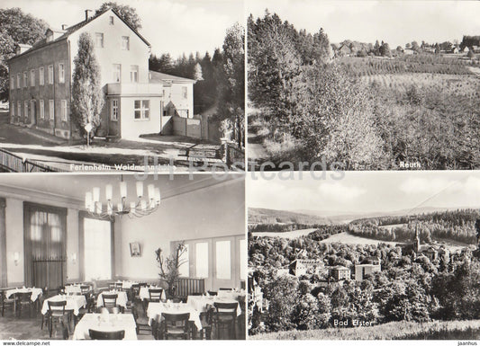 Reuth bei Bad Elster - Ferienheim Waidmannshohe - Bad Elster - Germany DDR - unused - JH Postcards