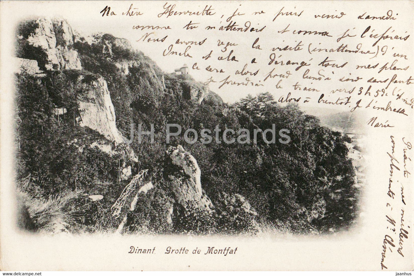 Dinant - Grotte de Montfat - old postcard - 1905 - Belgium - used - JH Postcards