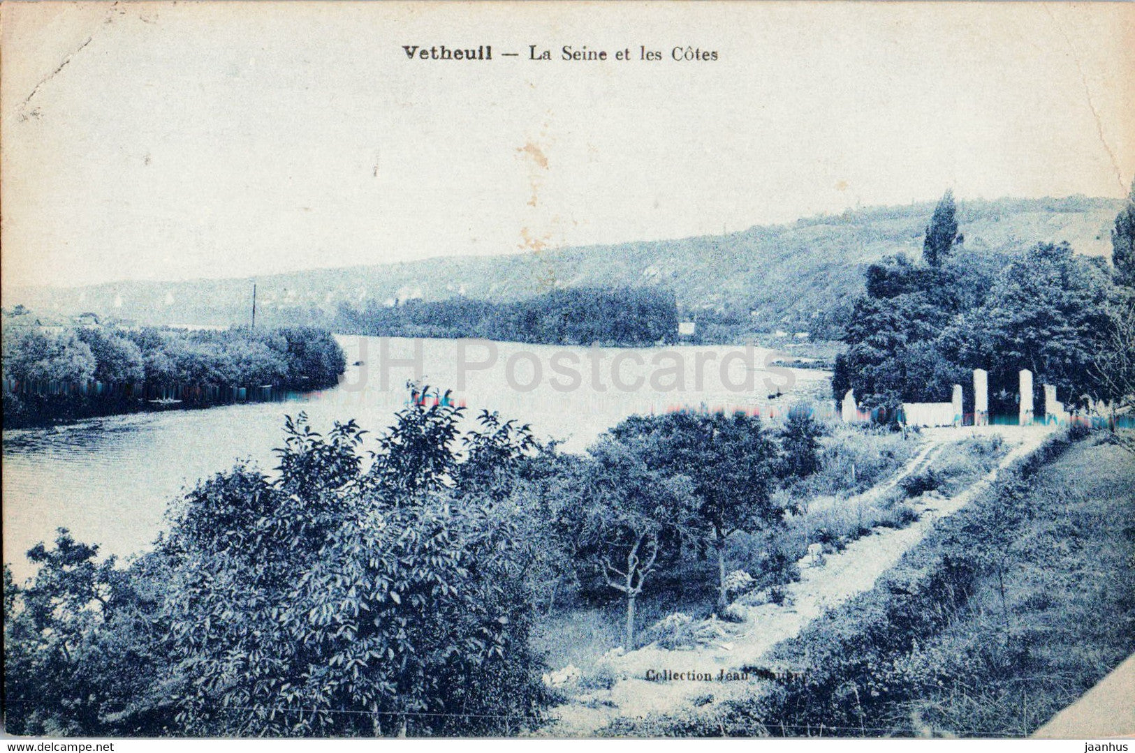 Vetheuil - La Seine et les Cotes - old postcard - 1923 - France - used - JH Postcards
