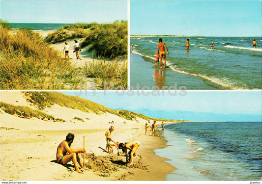 Aalbaek - beach - multiview - 7657 - Denmark - unused - JH Postcards