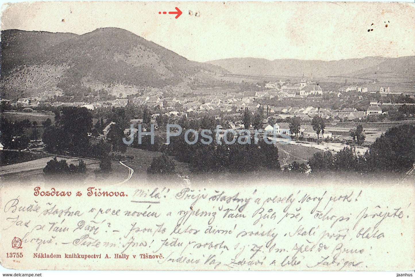 Pozdrav z Tisnova - Tisnov - old postcard - 1901 - Czech Republic - used - JH Postcards
