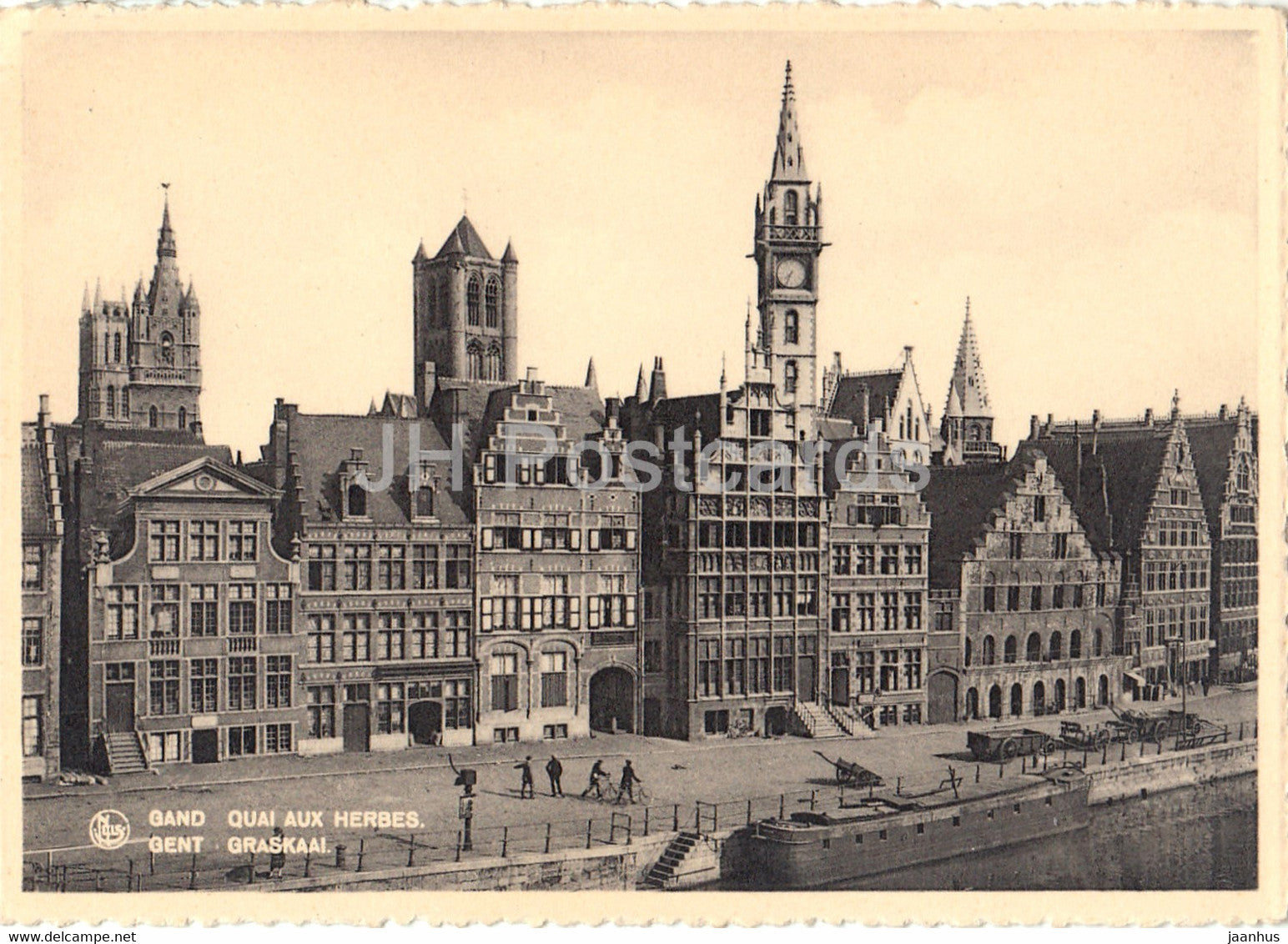 Gand - Gent - Quai aux Herbes - Graskaai - Old Postcard - Belgium - unused - JH Postcards