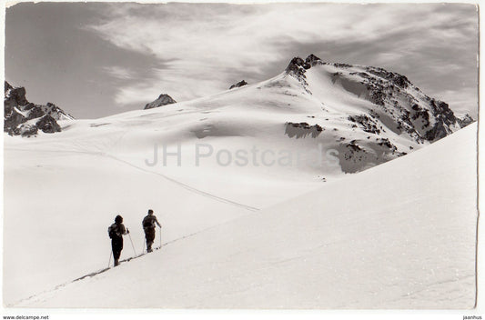 Verbier - montee a La Rosablanche 3336 m - skiing - 18258 - Switzerland - 1961 - used - JH Postcards