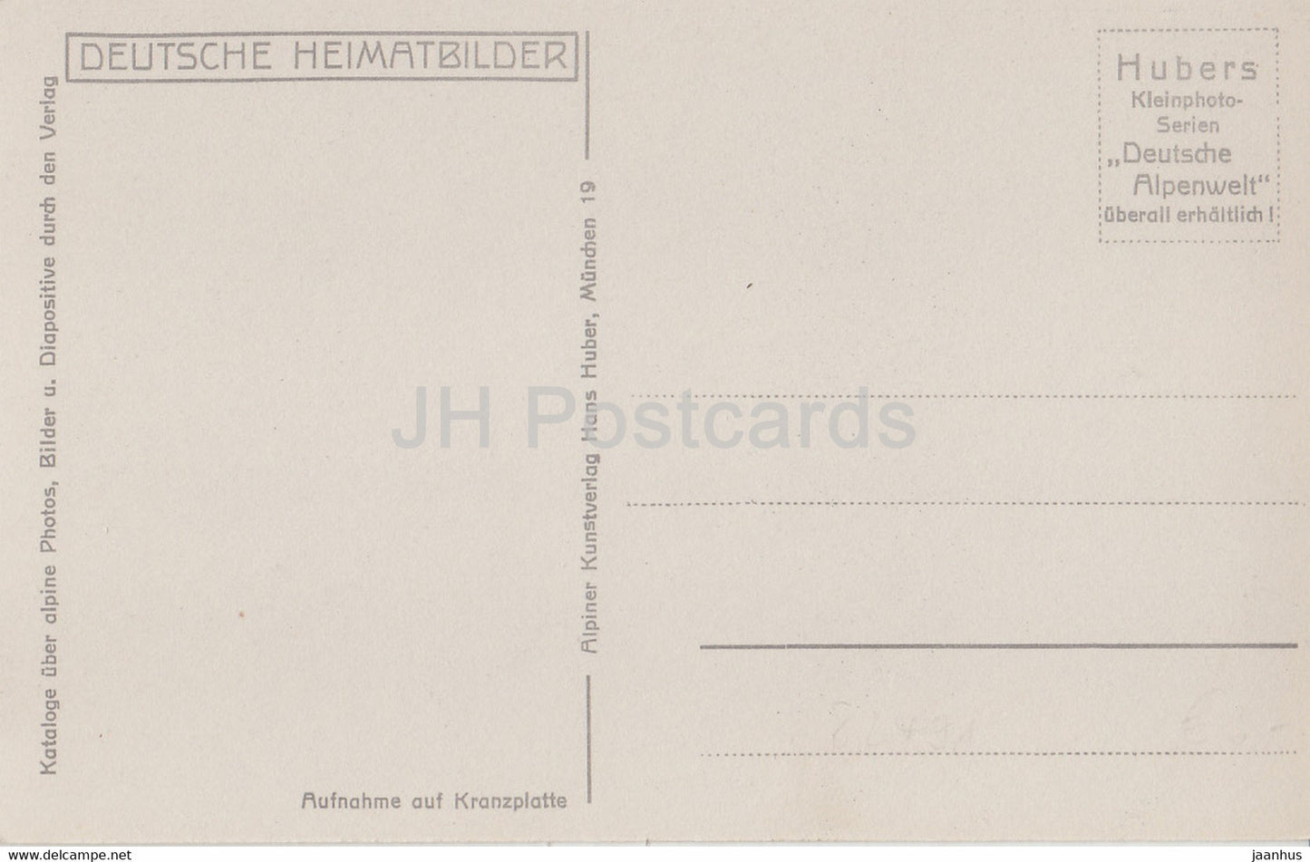 Hollentalklamm - Bogenbrucke - Deutsche Heimatbilder - old postcard - Germany - unused