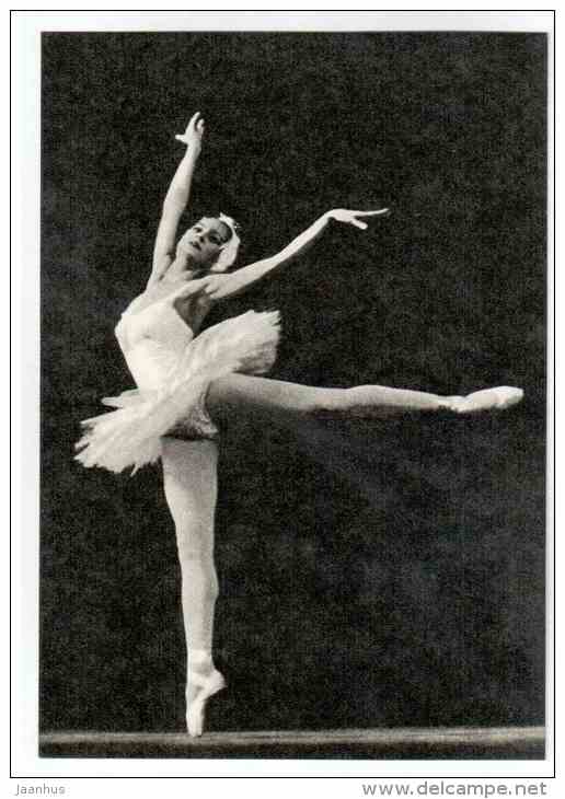 N. Bessmertnova as Odetta - Swan Lake ballet - Soviet ballet - 1970 - Russia USSR - unused - JH Postcards
