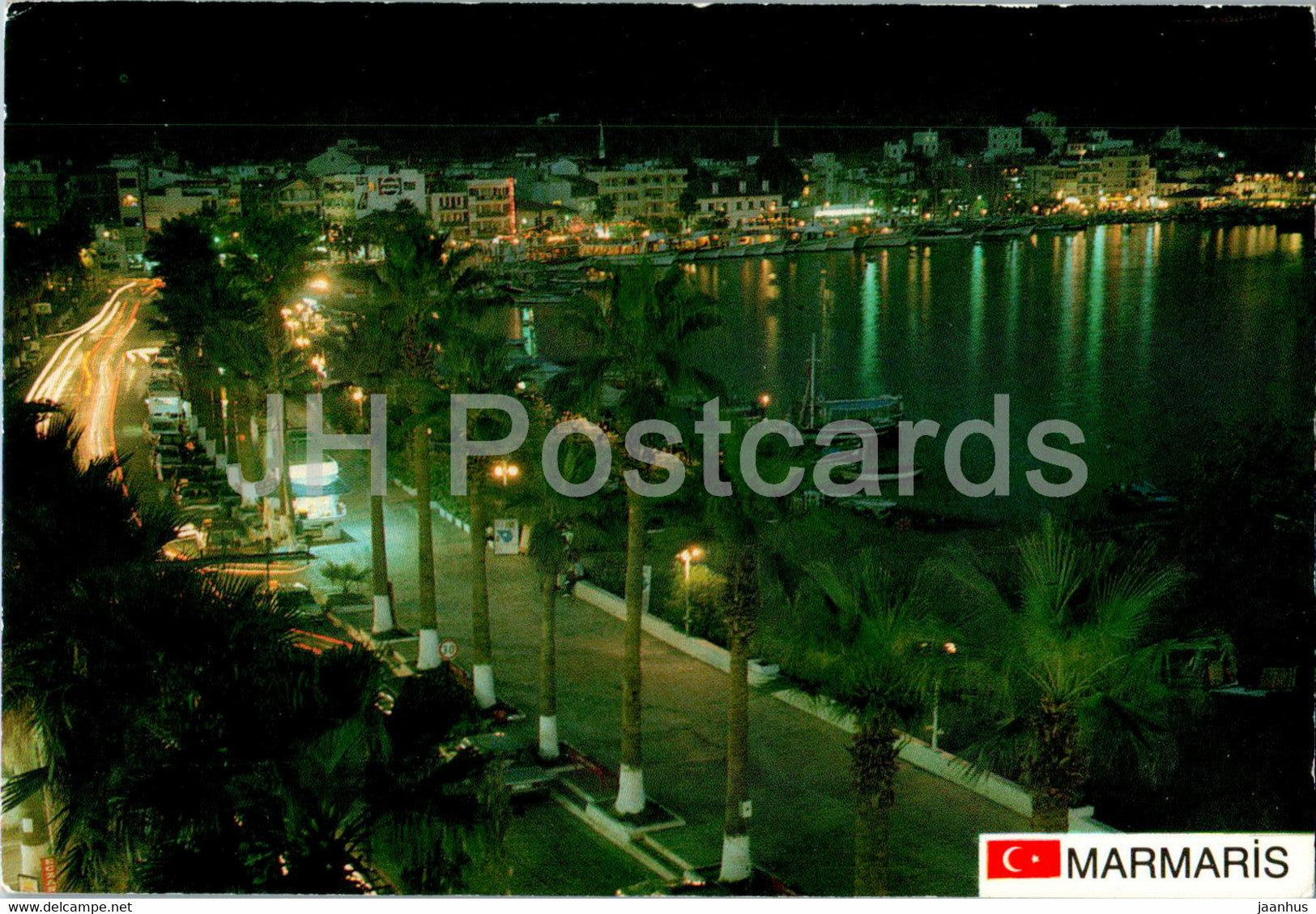 Marmaris - night view - 1990 - Turkey - used - JH Postcards