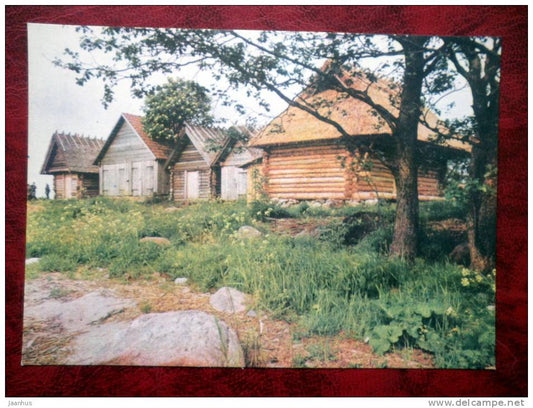 Lahemaa National Park - Boat-sheds at Altja - Estonia - USSR - 1978 - unused - JH Postcards