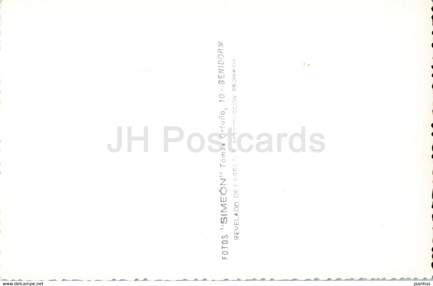 Benidorm - Playa de Levante - beach - old postcard - Spain - unused