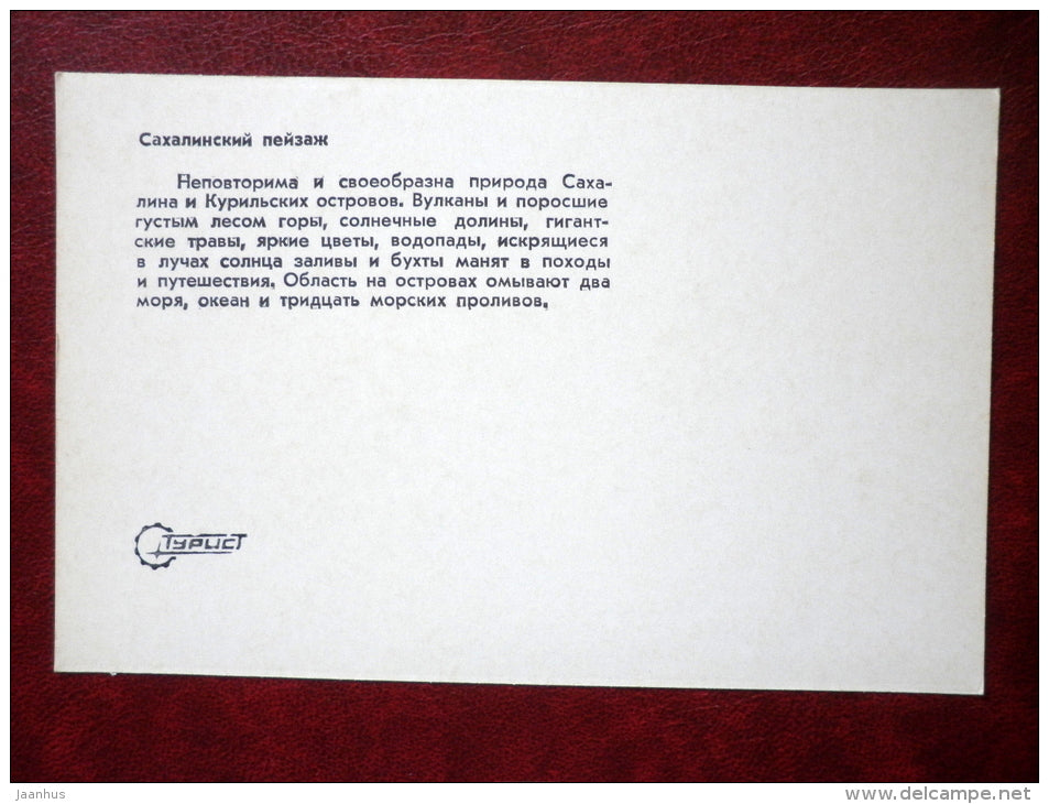 Sakhalin view - Sakhalin island - 1973 - Russia USSR - unused - JH Postcards