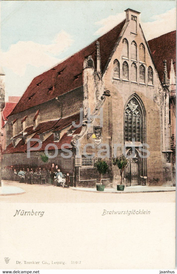 Nurnberg - Nuremberg - Bratwurstglocklein - 15017 - old postcard - Germany - unused - JH Postcards