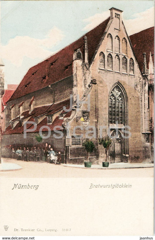 Nurnberg - Nuremberg - Bratwurstglocklein - 15017 - old postcard - Germany - unused - JH Postcards