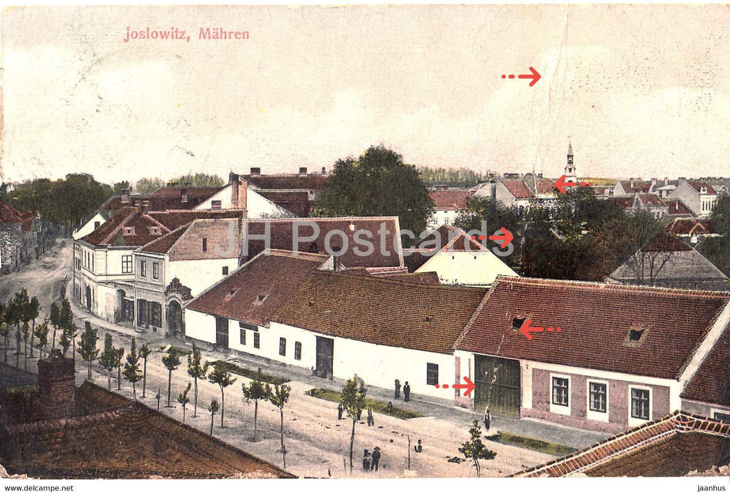 Joslowitz Mahren - Jaroslavice - old postcard - 1908 - Czech Republic - used - JH Postcards