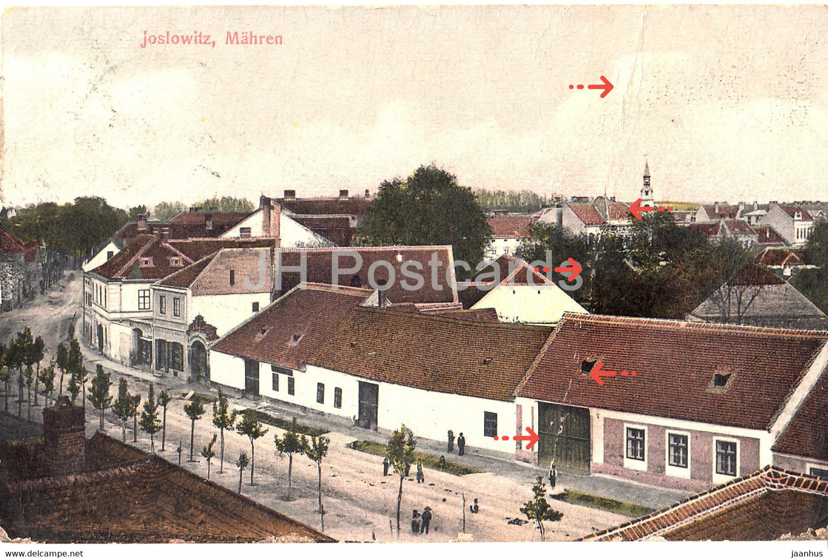 Joslowitz Mahren - Jaroslavice - old postcard - 1908 - Czech Republic - used - JH Postcards