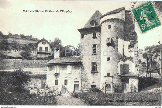 Marvejols - Chateau de l'Empery - castle - old postcard - France - used - JH Postcards