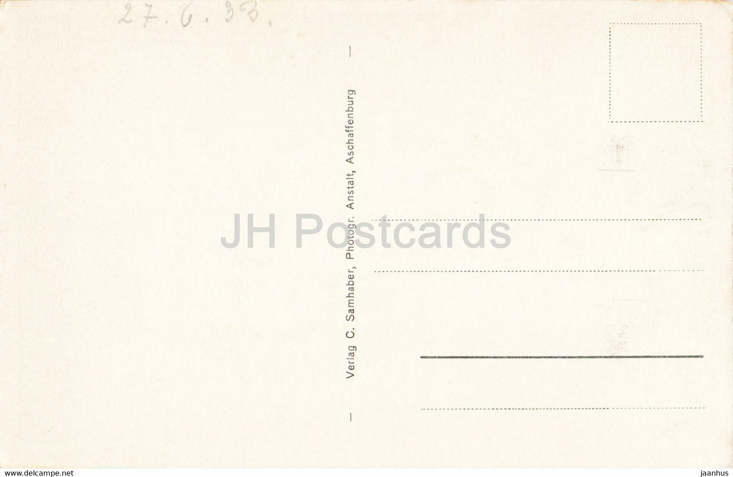 Miltenberg a M - Marktplatz - alte Ansichtskarte - Deutschland - unbenutzt