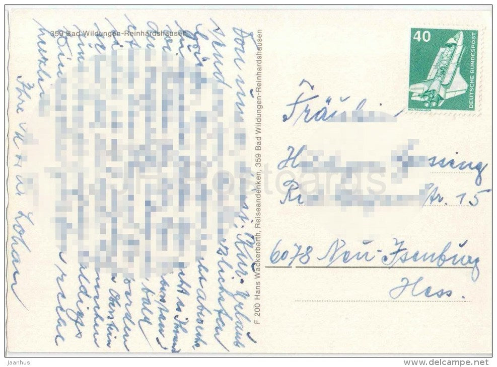 Bad Wildungen - Reinhardshausen - 359 - Germany - gelaufen - JH Postcards