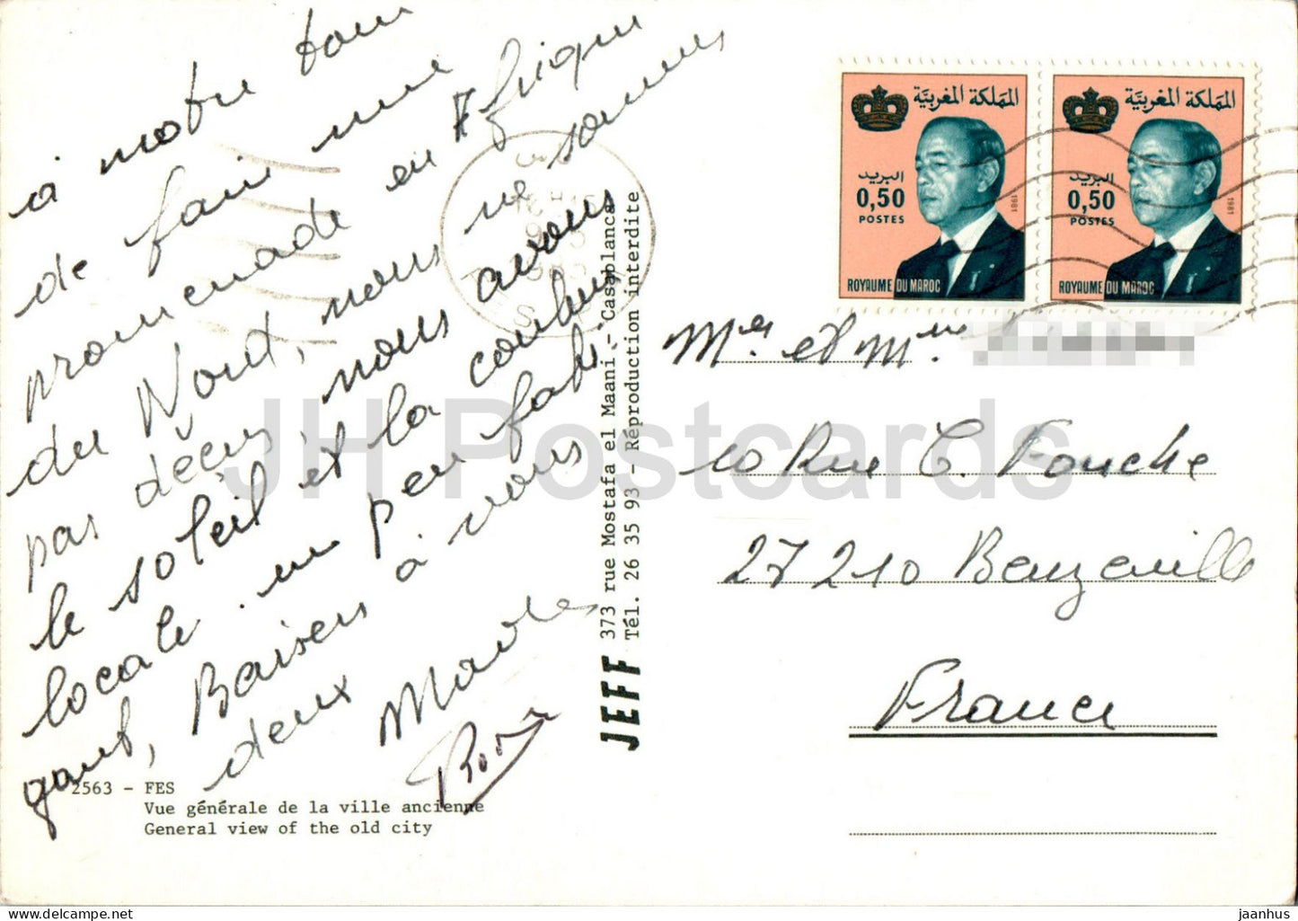 Fes - Fès - Vue générale de la vieille ville - 2563 - 1985 - Maroc - occasion 