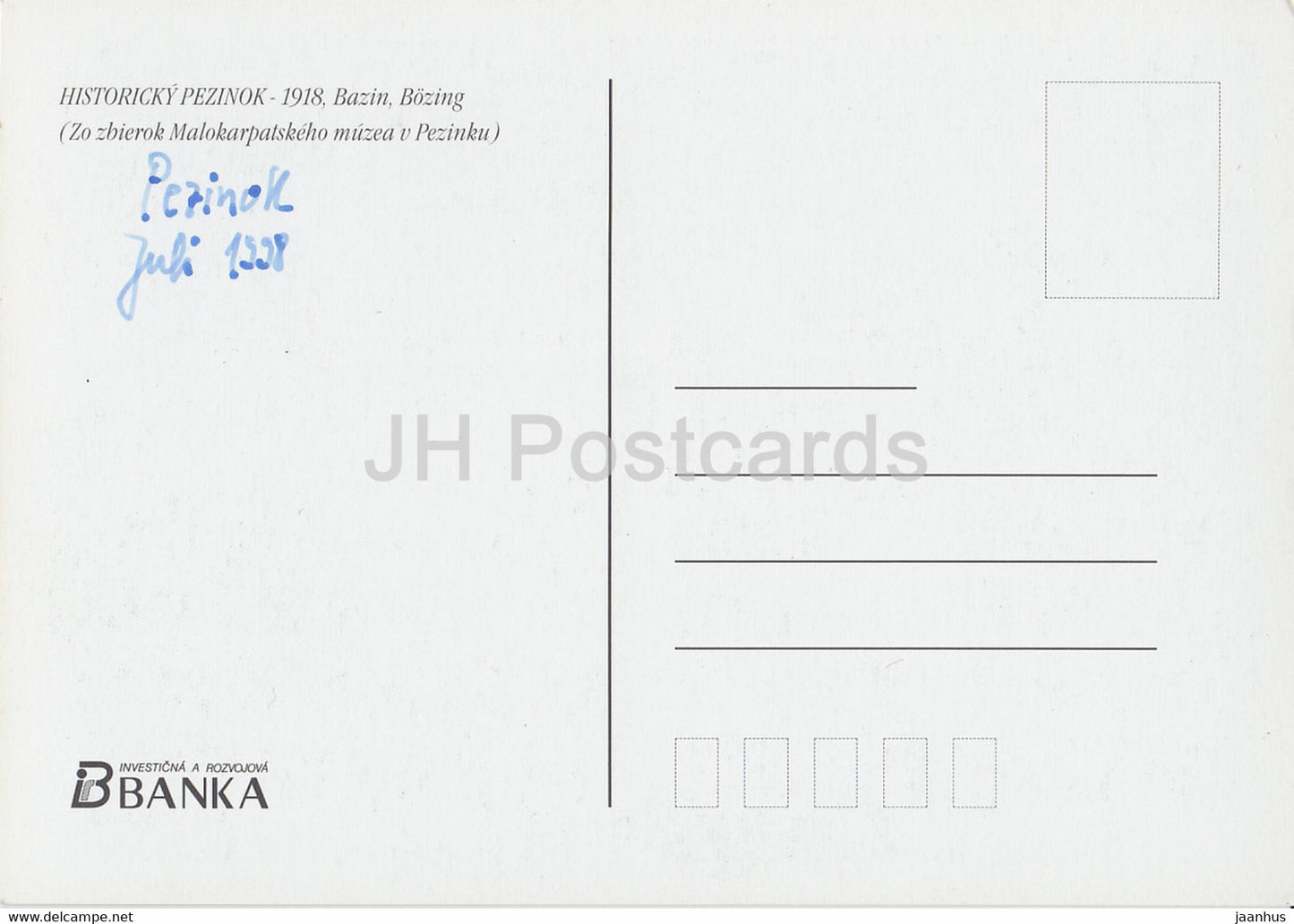 Pezinok 1918 - 1 - REPRODUCTION - 1998 - Slovakia - used