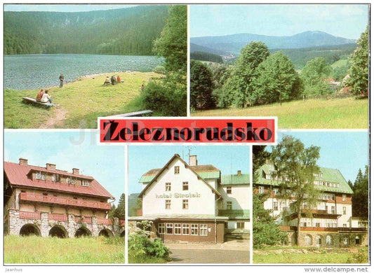 Zeleznorudsko - Cerne lake - hotel Hrncir , Sirotek , Rixi - Czech Republic - unused - JH Postcards