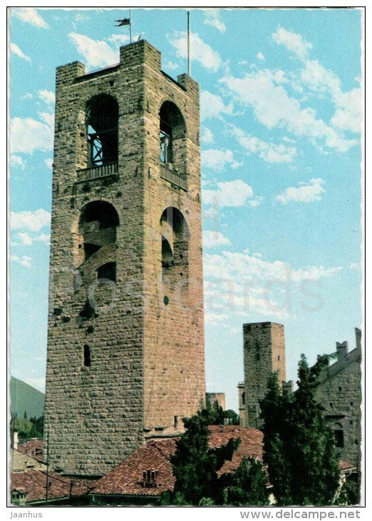 La Torre - The Civic Tower - Bergamo - Lombardia - 1597 - Italia - Italy - used - JH Postcards