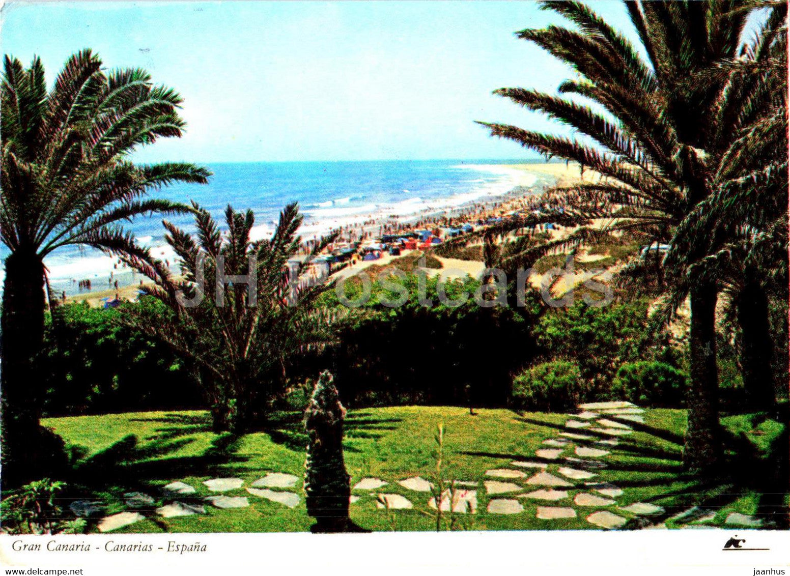 Gran Canaria - Playa del Ingles - The Ingles beach - Spain - used - JH Postcards