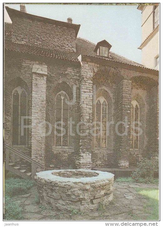 The inner courtyard of the Dominican Monasteryat Vene Street - Old Town - Tallinn - 1986 - Estonia USSR - unused - JH Postcards