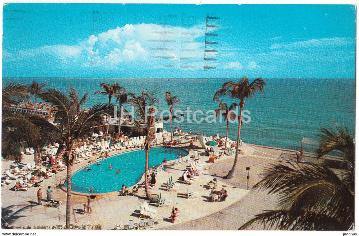 Tropical Southern Coast of Florida - beach - 1984 - USA - used - JH Postcards