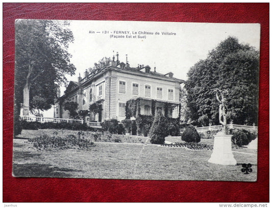 Ain 131 - Ferney , Le Chateau de Voltaire , Facade est et Sud - old postcard - France - unused - JH Postcards