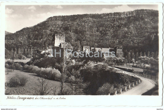 Schloss Langenau bei Obernhof a d Lahn - castle - old postcard - Germany - unused - JH Postcards