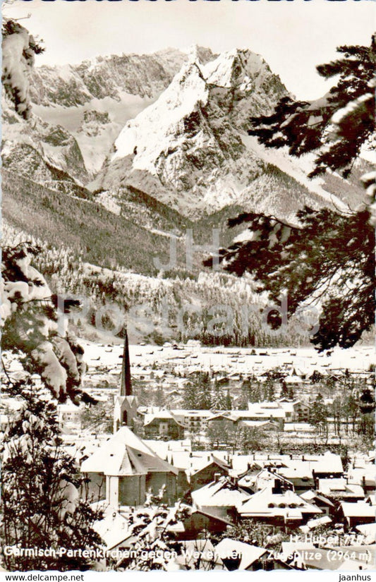 Garmisch Partenkirchen - Waxenstein - old postcard - 1958 - Germany - used - JH Postcards