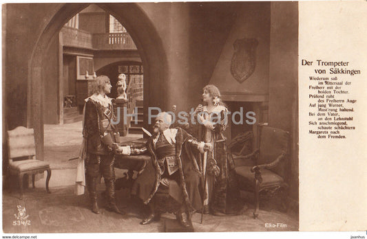 Der Trompeter von Sakkingen - Film - Movie - 534 - Germany - old postcard - unused - JH Postcards